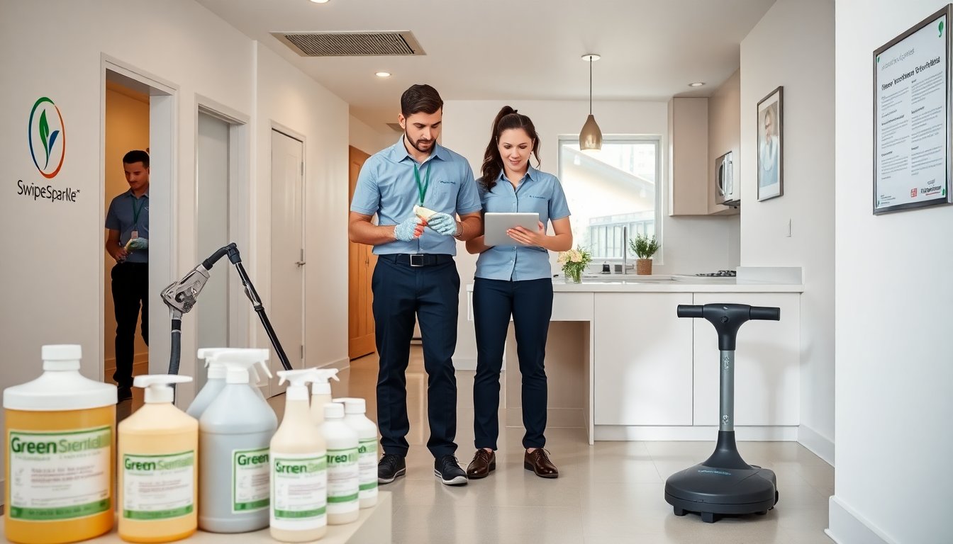 green swipesparkleus cleaning services promise spotless spaces contribute